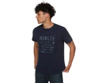 Hurley Men's Igloo Tee / T-Shirt / Tshirt - Navy