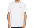 Armani Exchange Men's Micro Logo Tee / T-Shirt / Tshirt - White/Black