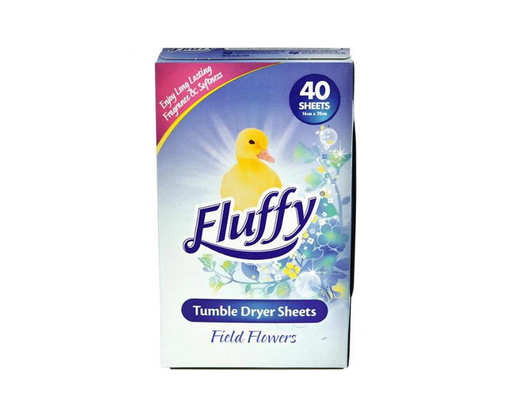 Fluffy Tumble Dryer Sheets Field Flowers Pack of 40's