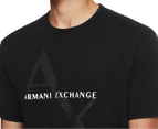 Armani Exchange Men's A|X Tee / T-Shirt / Tshirt - Black/White