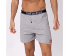 Men's Boxer Shorts x12 Pack 100% Cotton - Frank and Beans - Grey