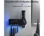 Bathroom Smart UV Toothbrush Sterilizer - Black