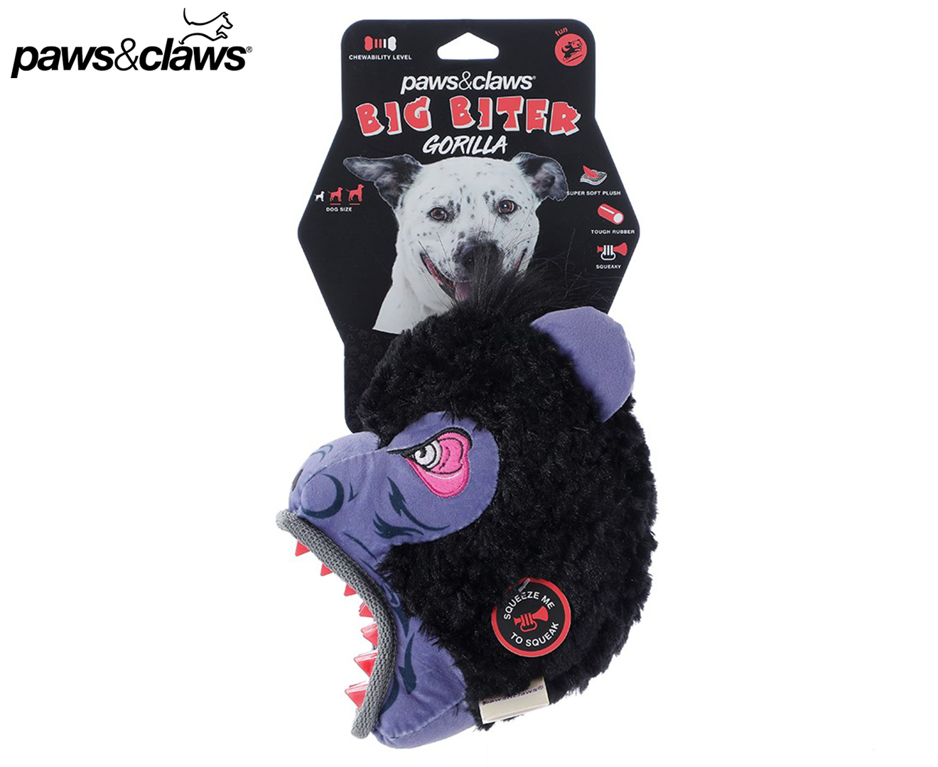 rubber gorilla dog toy