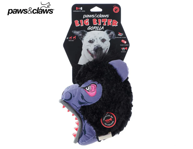 Paws & Claws 22cm Big Biter Gorilla Dog Toy - Multi