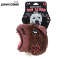 Paws & Claws 22cm Big Biter Grizzly Bear Dog Toy - Multi