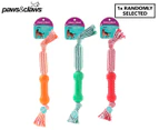 Paws & Claws 43cm Dental Braided Rope & Bone Tugger Dog Toy - Randomly Selected
