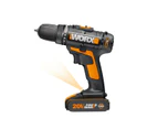 WORX 20V Cordless 35pc Drill Driver Accessory Kit w/ POWERSHARE Battery, Charger & Carry Case - WX101.5