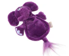 Paws & Claws 33cm Doggy Ears Ultrasonic Plush Elephant Dog Toy - Purple