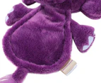 Paws & Claws 33cm Doggy Ears Ultrasonic Plush Elephant Dog Toy - Purple