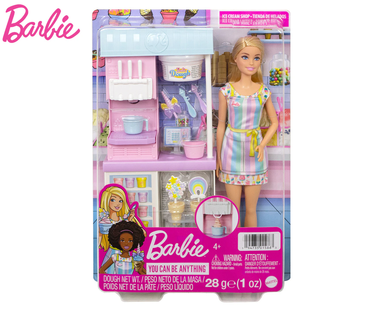 Barbie Ice Cream Shopkeeper Playset