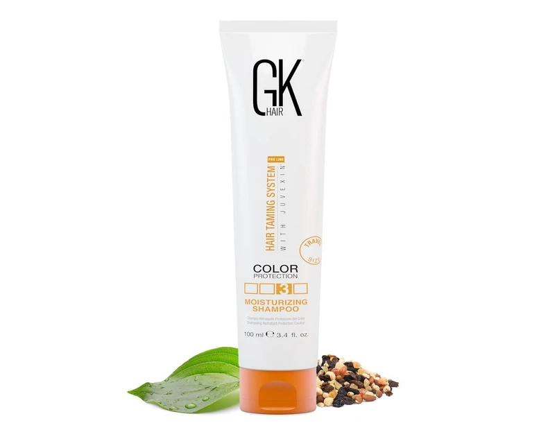 GK HAIR Global Keratin Moisturizing Shampoo (3.4 Fl Oz/100ml) for Hydrating Color Protection Dry Damage Curly Frizzy Thinning Color Treated Hair Repair Org