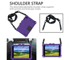 WIWU Hive iPad Case For iPad Mini 1/2/3/4/5 Durable Stand Cover With Shoulder Strap-PurpleBlack