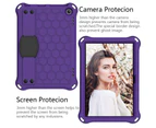 WIWU Hive Kindle Fire HD8/HD8 Plus (2020) Tablet Case Durable Stand Cover With Shoulder Strap-PurpleBlack