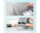 Costway Portable Ice Maker Ice Cube Machine Countertop Bar Cafe w/Scoop,Silver