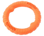Paws & Claws Large Fetch N' Float Floating Ring Tugger Dog Toy - Orange