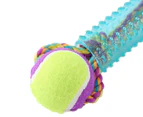 Paws & Claws 36cm Sparkle Tugger Dog Toy w/ Tennis Ball - Randomly Selected