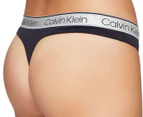 Calvin Klein Women's Chromatic Thongs 3-Pack - Shoreline Denim/Nymph's Thigh/Cadet Navy