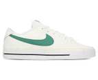 Nike Men's Court Legacy Leather Sneakers - Sail/Green Noise/Black