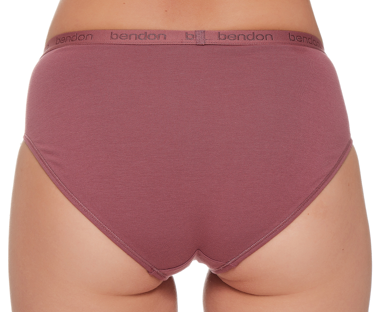 Bendon Body Cotton Twin Pack High Cut Brief in Jacaranda/Peach Bud