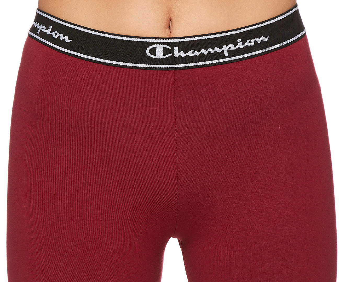 Champion Women's High Waisted Graphic Tights / Leggings - Red