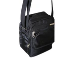 FIB Mens Crossbody Sling Bag Adjustable Shoulder Strap Travel - Black