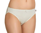 5 Pack Hestia Heroes Hi Cut Womens Underwear Undies Panties Briefs 30 Cream W10032 Ladies