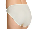 5 Pack Hestia Heroes Hi Cut Womens Underwear Undies Panties Briefs 30 Cream W10032 Ladies