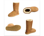 UGG Boots 4/5or3/4 Premium Australian Shearing Sheepskins Grip-sole Unisex - Chestnut