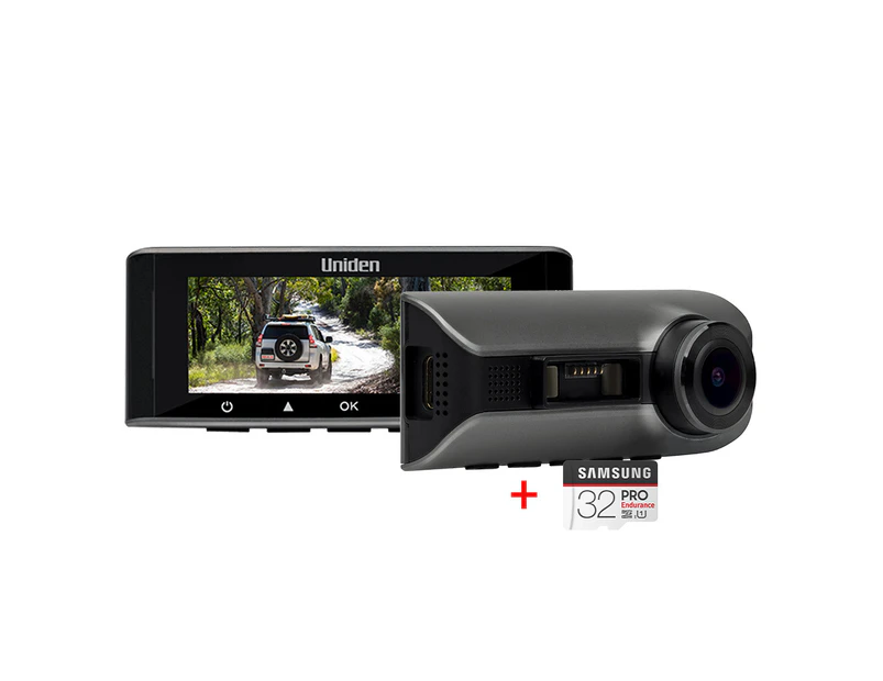 UNIDEN - CAM90 - HD DASH CAM Single Front Camera + 32GB MLC Card