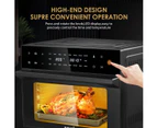 Maxkon Air Fryer Large Convection Oven Electric Digital Toaster Big Air Cooker Oil Free 1800W 30L Dual Cook Function Black