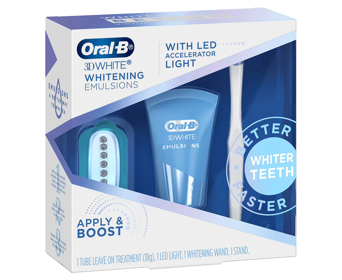 Oral-B 3DWhite Whitening Emulsions w/ LED 18g