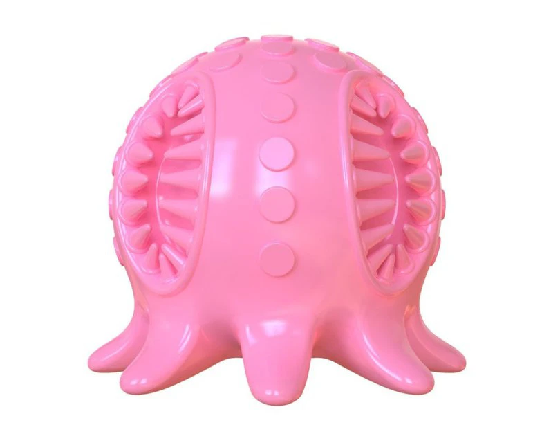 Squeaky Octopus Dog Toys - Pink