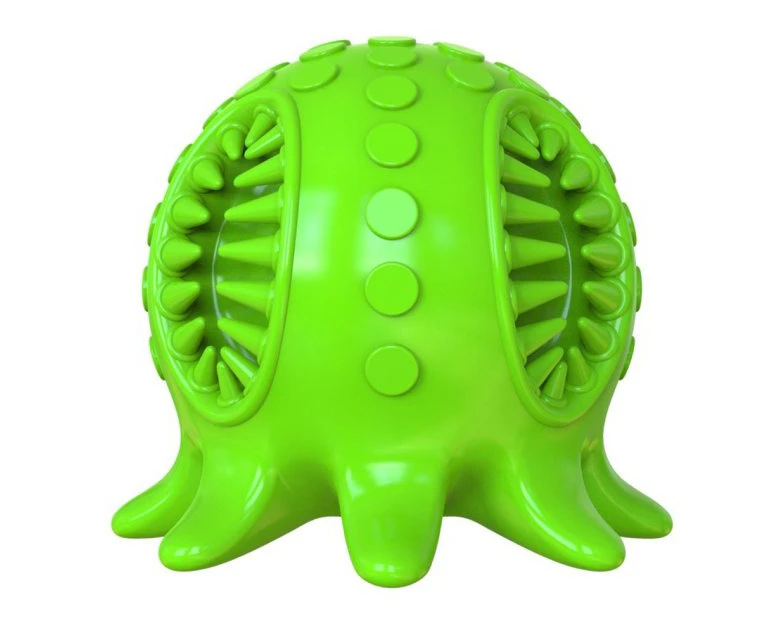 Squeaky Octopus Dog Toys - Green