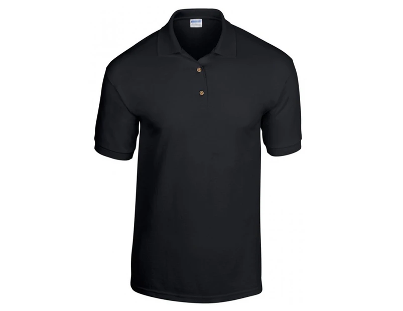 Polo Golf Blank Plain Basic Jersey Collar T-Shirt Small Big Men's Cotton - Black