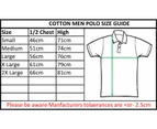 Polo Golf Blank Plain Basic Jersey Collar T-Shirt Small Big Men's Cotton - Sport Grey