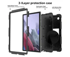 Samsung Galaxy Tab A8 10.5" 2021 SM-X200 /X205 Heavy Duty Shockproof Survivor Case Cover - Black