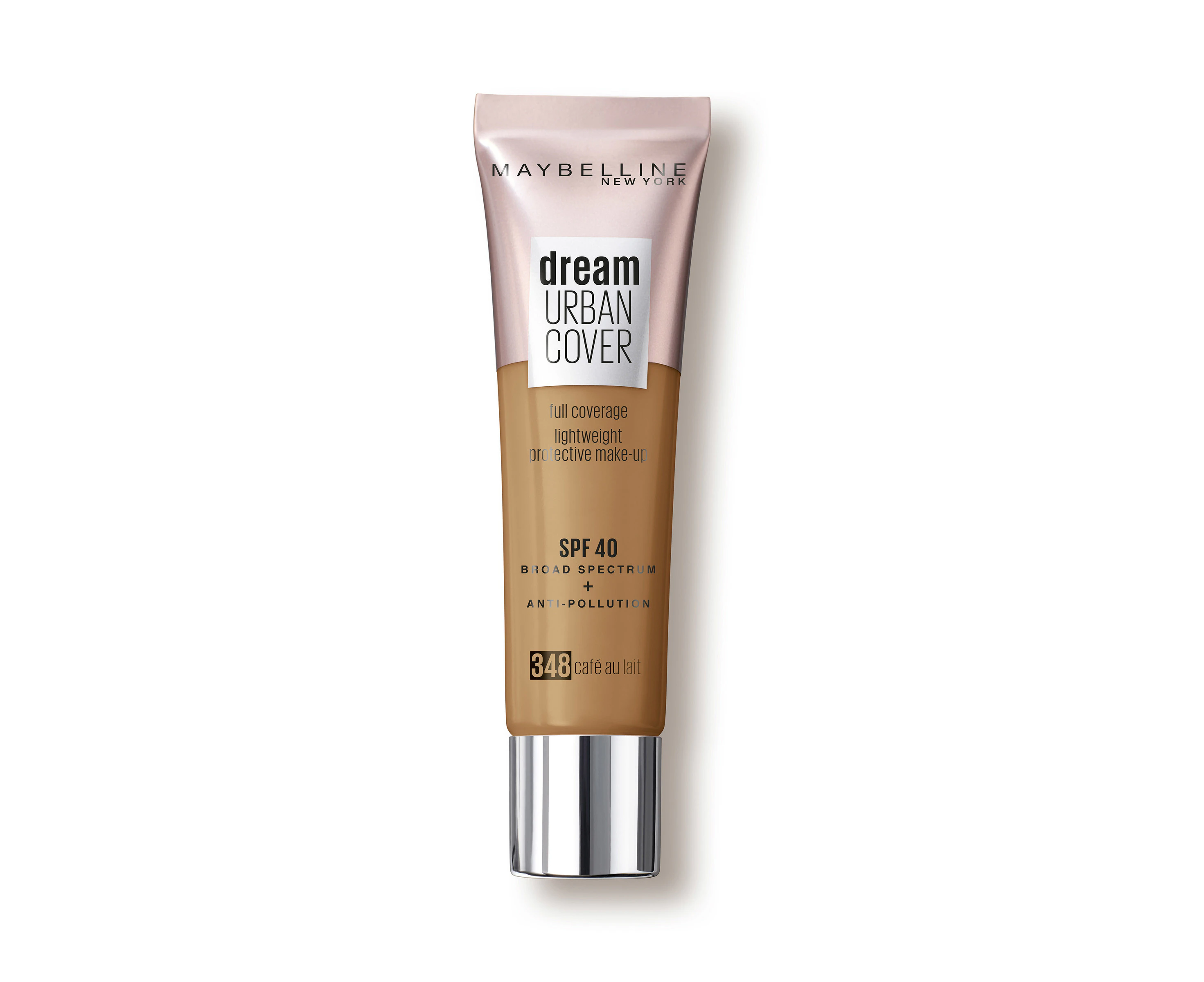 Maybelline Dream Urban Cover SPF 40 Full Coverage Foundation - 348 Cafe Au Lait