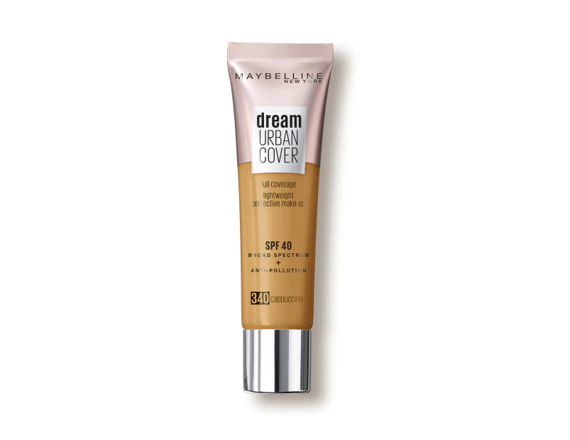 Maybelline Dream Urban Full Cover Liquid Foundation Cappuccino (340) 4.5g 30ml SPF 40