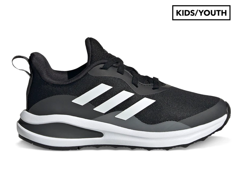 Adidas Kids' Fortarun K Running Shoes - Black/White/Grey