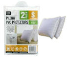 4x Pillow Protector Covers with Zipper Opening