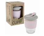 Coffee Mug Takeaway Oasis Glass Eco Friendly Cup Tea Reusable 340ml - BLACK