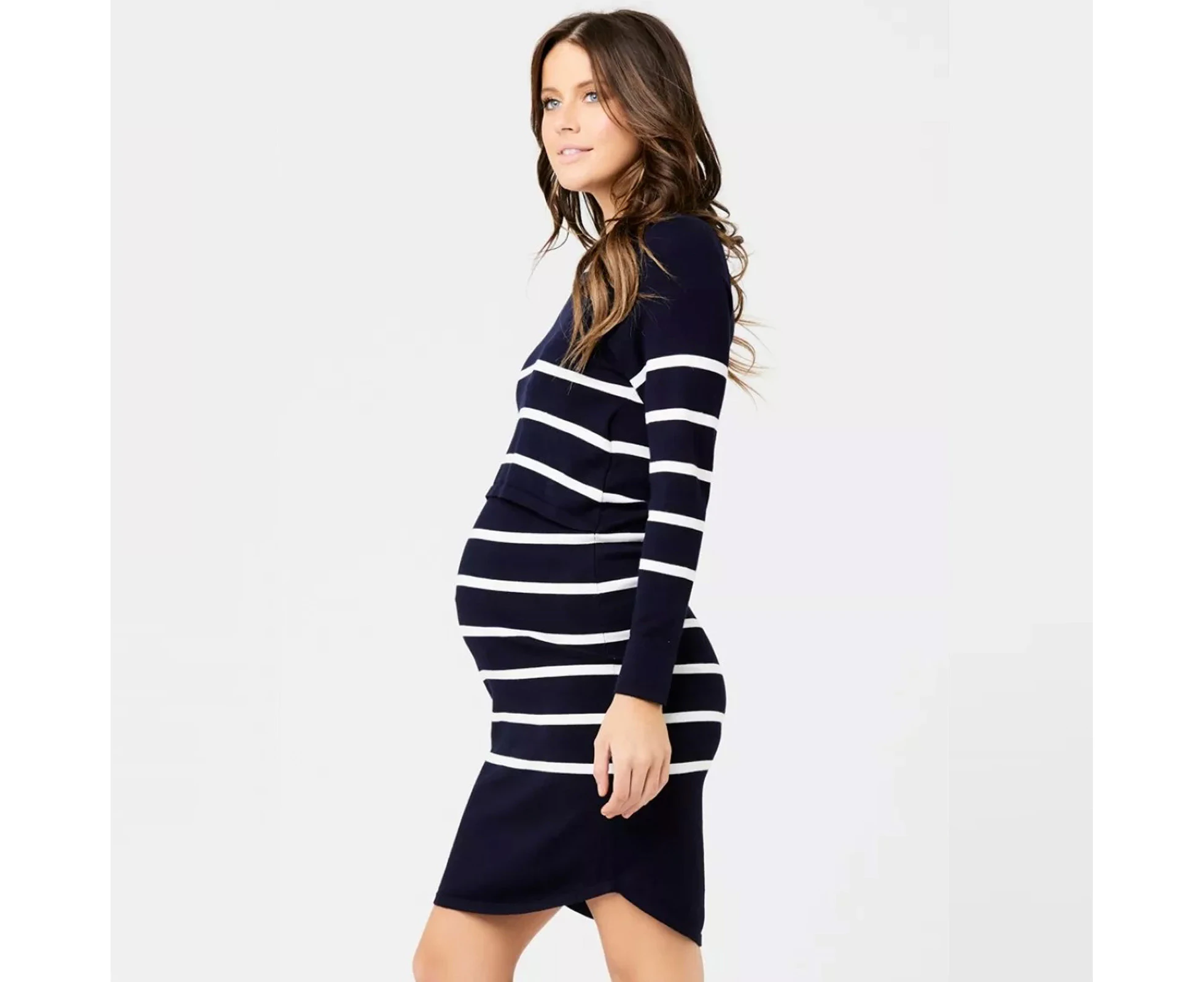 Ripe Maternity Valerie Nursing Dress - Navy