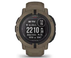 Garmin Instinct 2 Solar Tactical Edition 45mm Silicone GPS Smart Watch - Coyote Tan