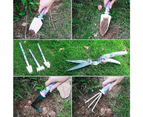 10Pcs Professional Garden Tools Set Gardening Spray Bottle Pruner Shovel Purple