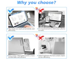 Magnetic Phone Holder for Laptop, Adjustable Phone Monitor Side Mount for iPhone 13 Series/iPhone 12 Pro Max/12 Pro/12/12 Mini, Slim Portable Foldable Comp