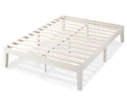 Zinus Moiz Wood Bed Base Frame - White