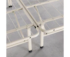 Zinus White Metal Smartbase Folding Bed