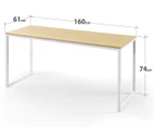 Zinus Modern White Office Computer Desk - 160cm