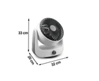 Portable Air Conditioner Cooling Mobile Fan Cooler  90 deg tilt angle 3 Speeds White