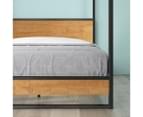 Zinus Ironline Metal & Wood Canopy Bed Frame 8